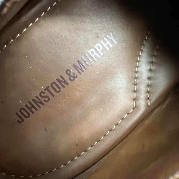 Johnston & Murphy Burnished Walnut Tan Wingtip Derbys 12 M - Picture 10 of 10